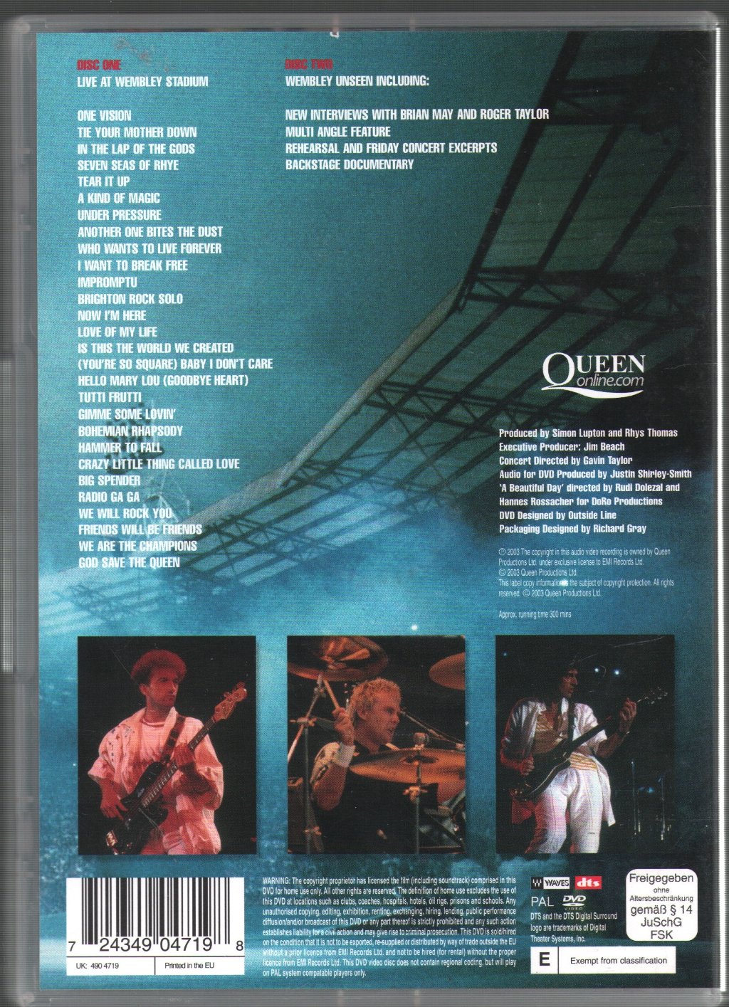 Queen - Live At Wembley Stadium - Double Dvd
