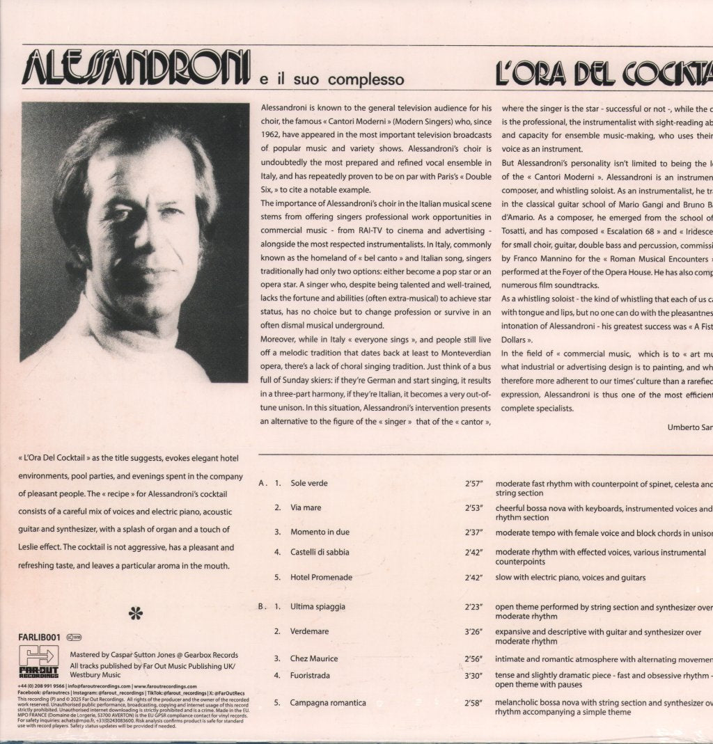 Alessandroni E Il Suo Complesso - L'Ora Del Cocktail (RSD2025) - Lp