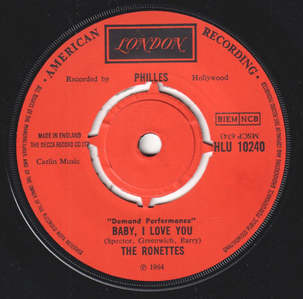 Ronettes - Be My Baby - 7 Inch