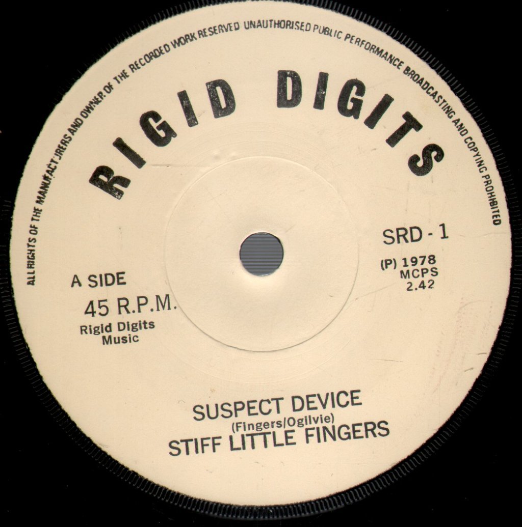 Stiff Little Fingers - Suspect Device - 7 Inch