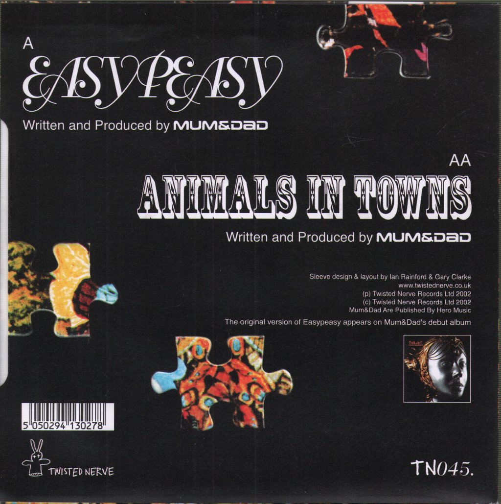 Mum And Dad - Easypeasy / Animals In Towns - 7 Inch