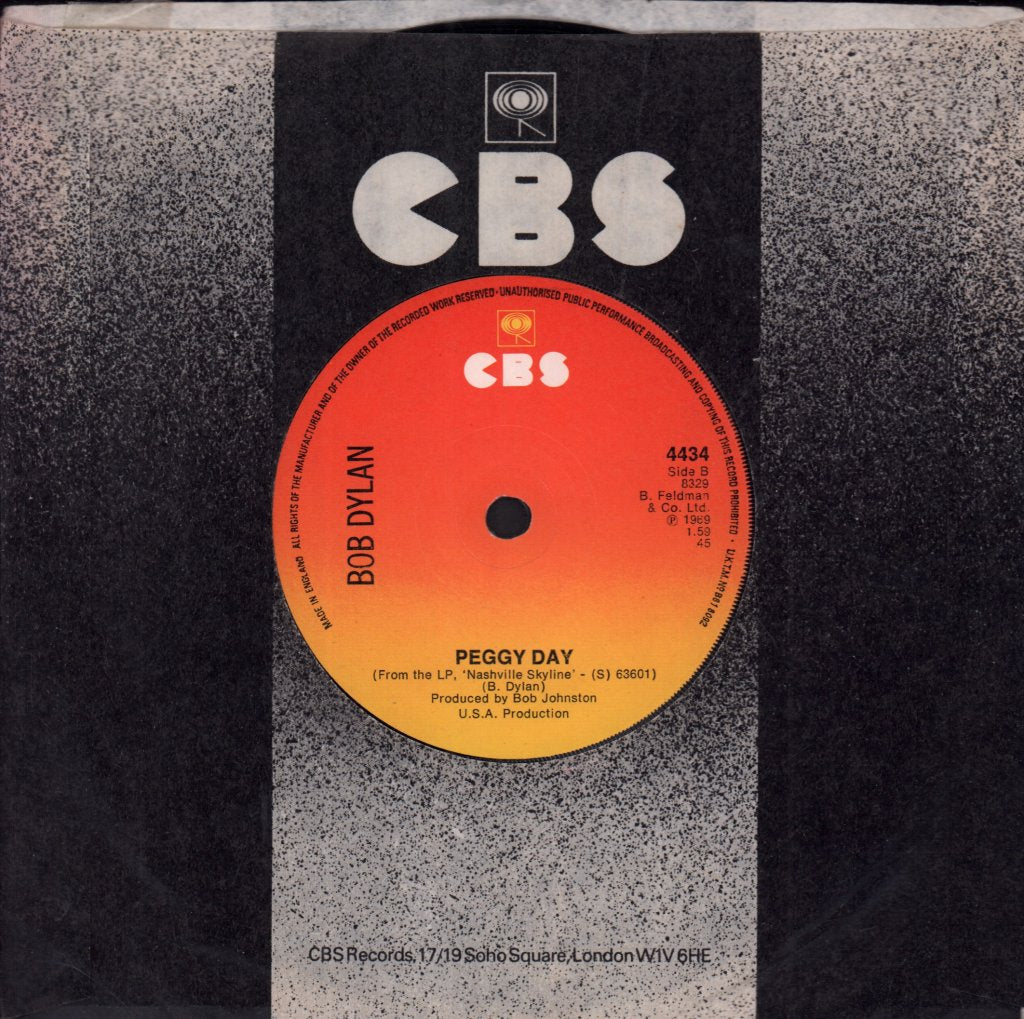Bob Dylan - Lay Lady Lay - 7 Inch