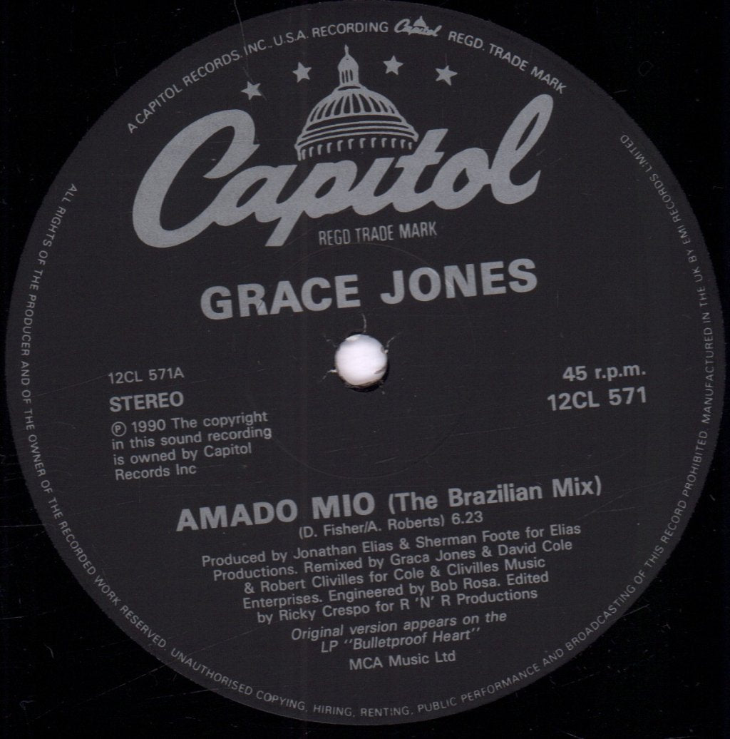 Grace Jones - Amado Mio - 12 Inch