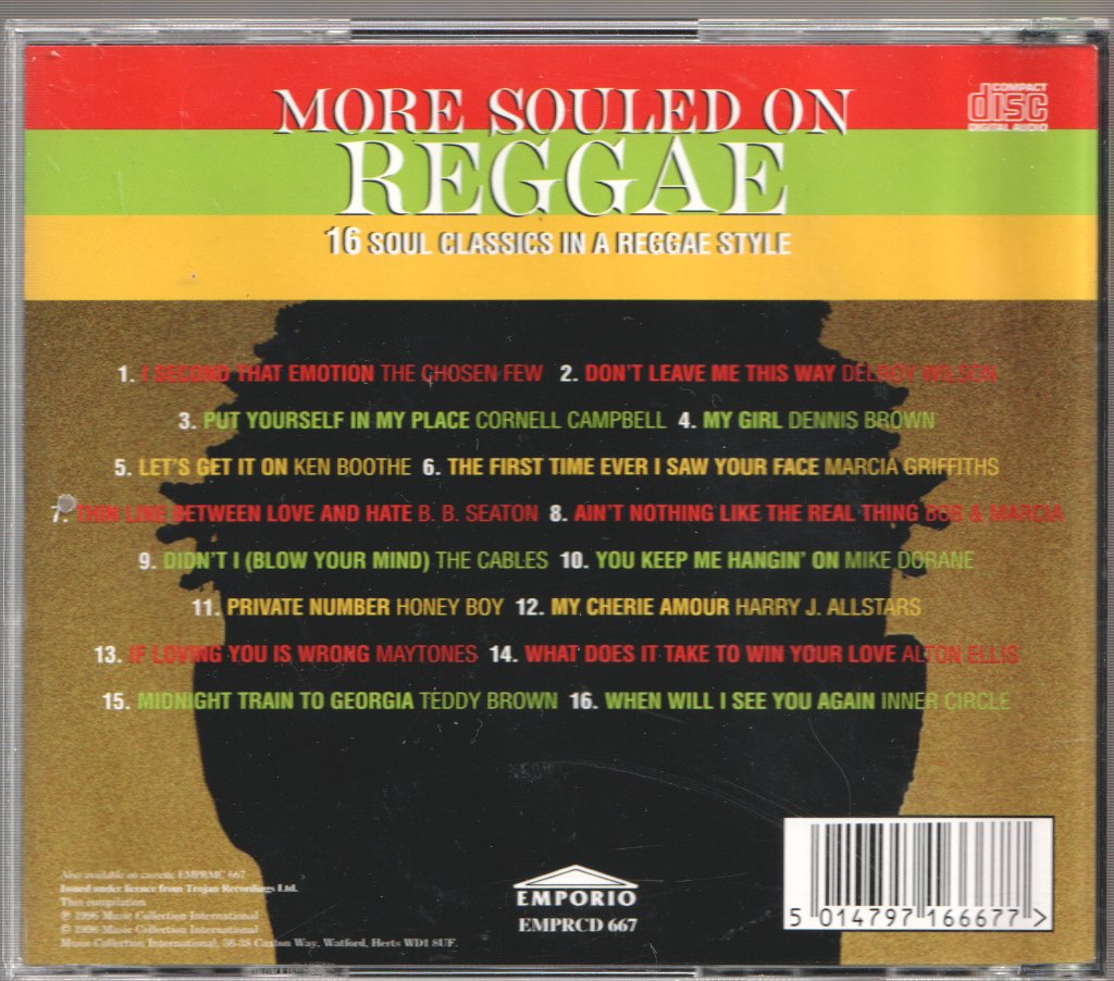 Various - More Souled On Reggae - 16 Soul Classics In A Reggae Style - Cd