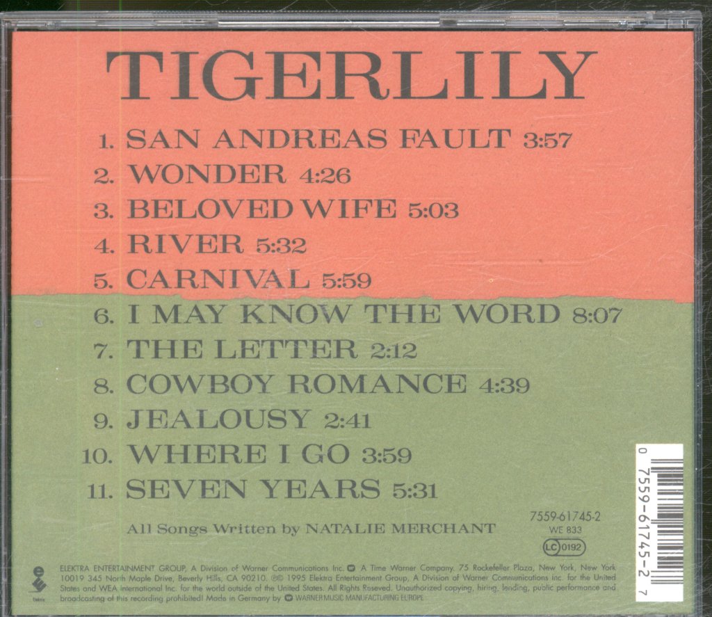 Natalie Merchant - Tigerlily - Cd