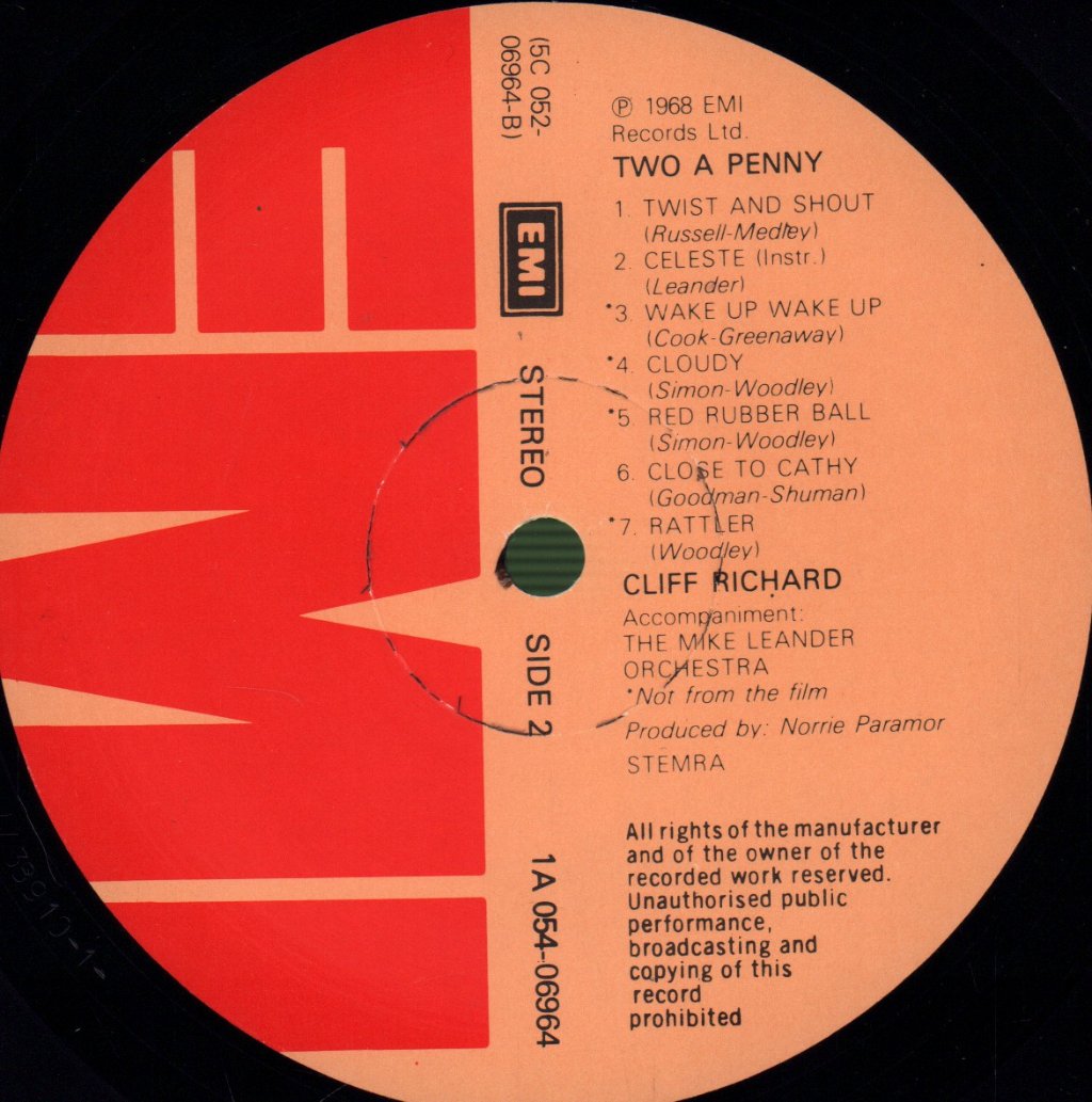 Cliff Richard - Two A Penny - Lp