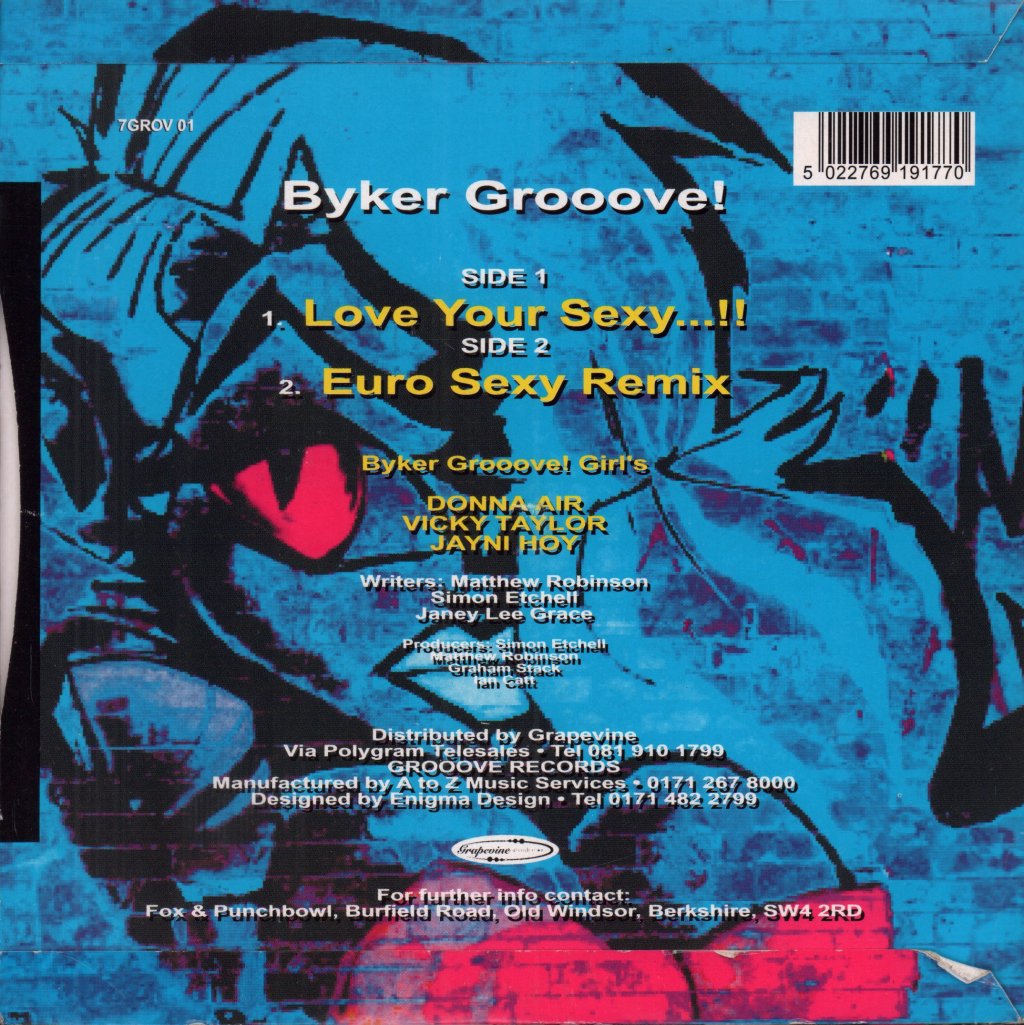 Byker Grooove - Love Your Sexy - 7 Inch