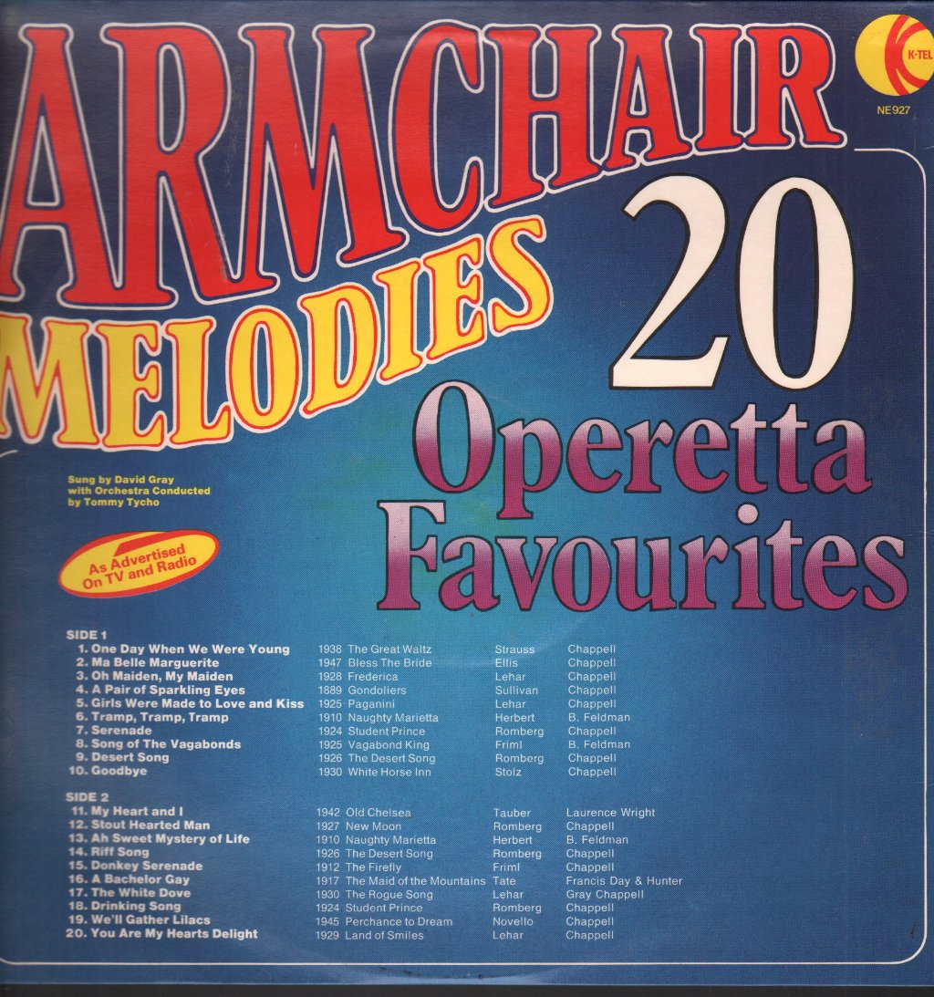David Gray (classical) - Armchair Melodies - Lp