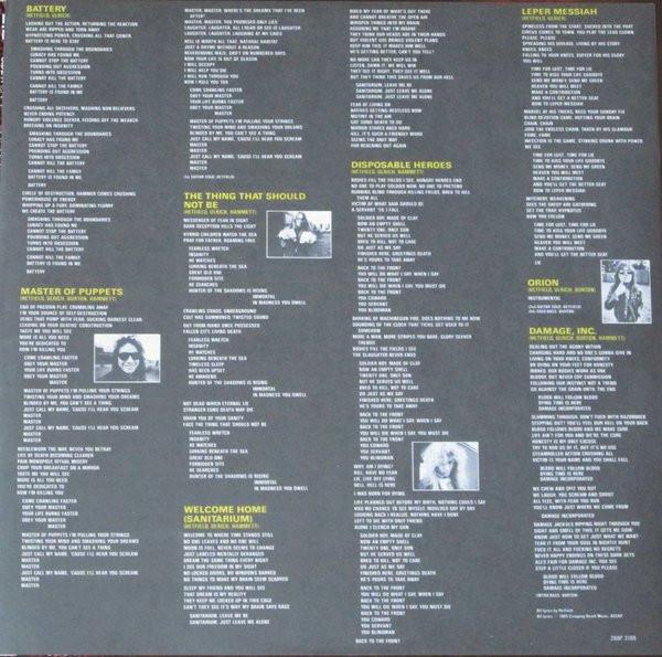 Metallica - Master Of Puppets - Lp