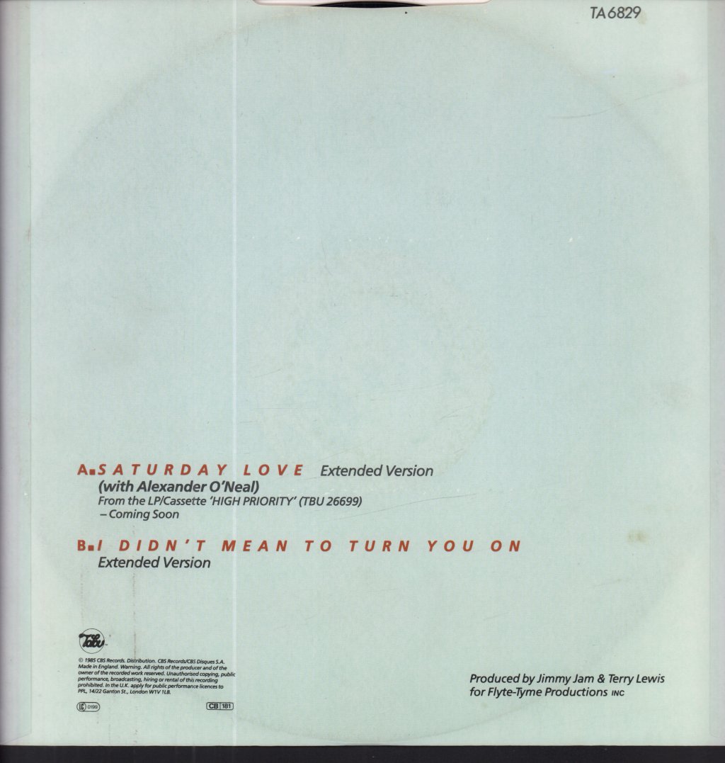 Cherrelle With Alexander O'neal - Saturday Love - 12 Inch