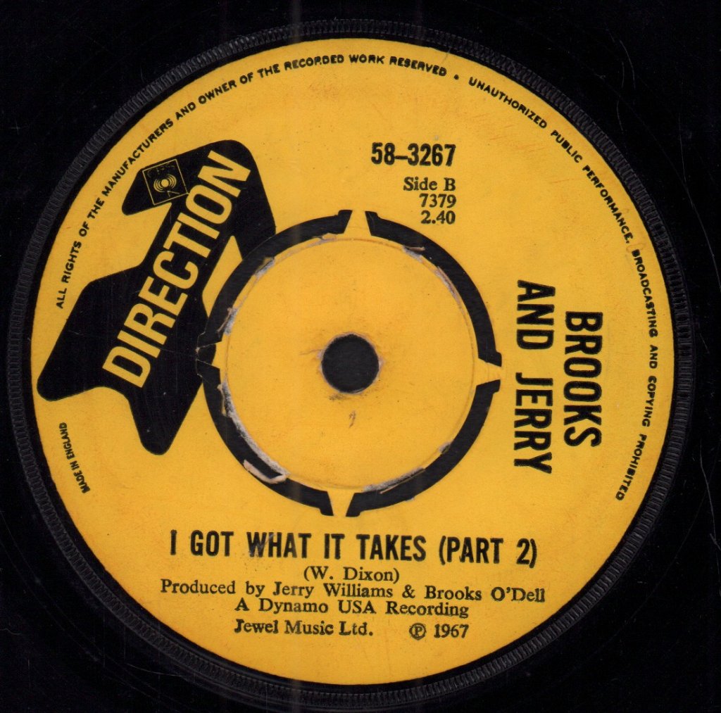 Brooks And Jerry - I Got What It Takes - 7 Inch
