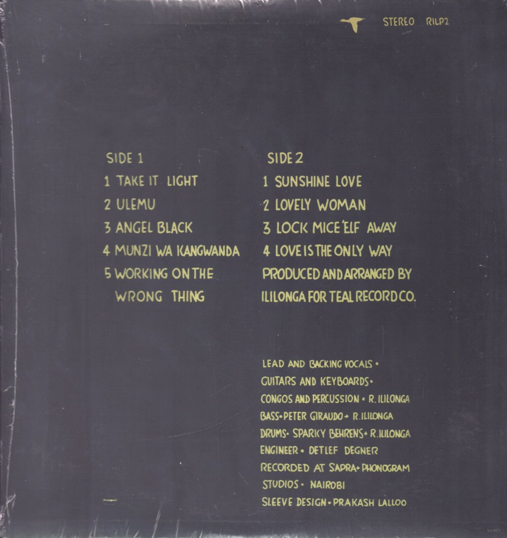 Rikki Ililonga - Sunshine Love - Lp