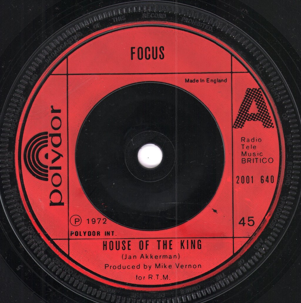 Focus - House Of The King - 7 Inch