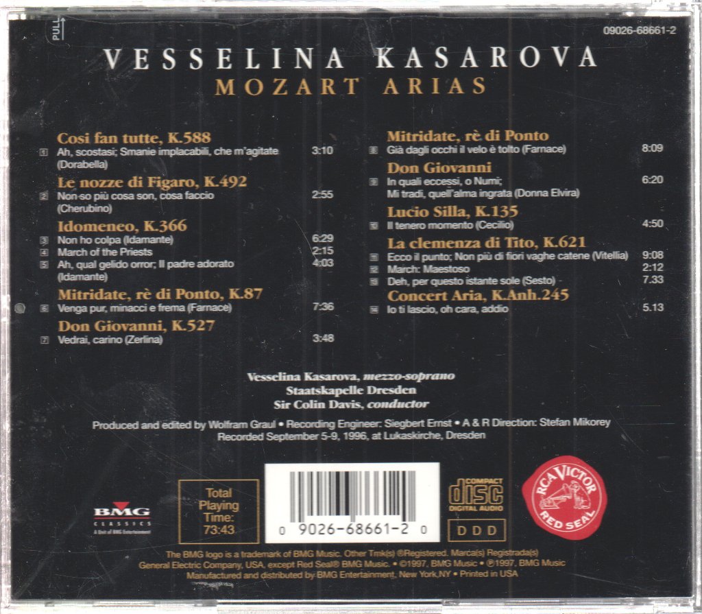 Vesselina Kasarova - Mozart Arias - Cd