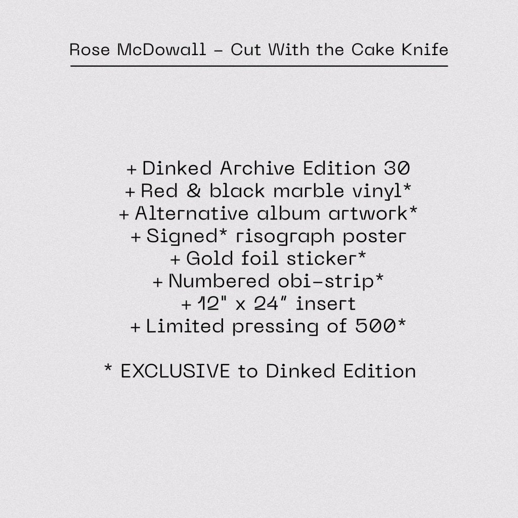 Rose McDowall - Cut With The Cake Knife (Dinked Archive Edition #30) - Lp