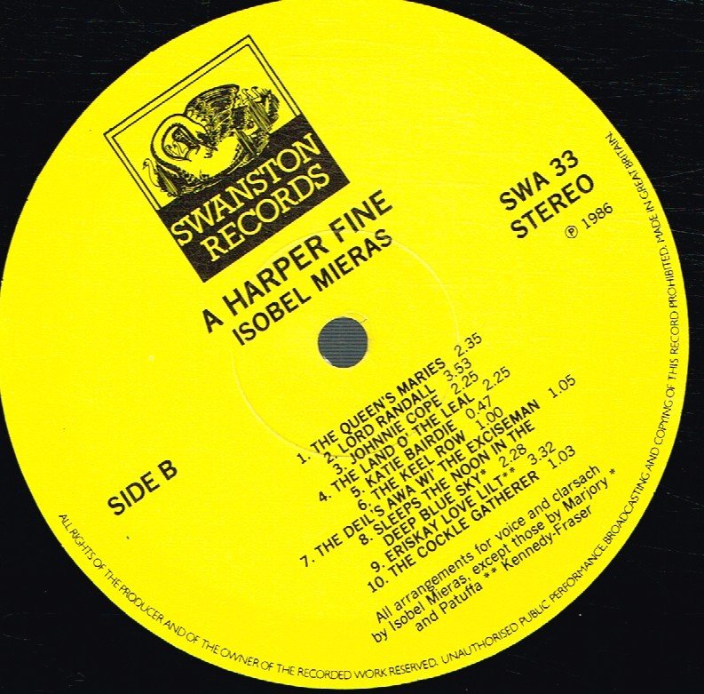 Isobel Mieras - A Harper Fine - Lp