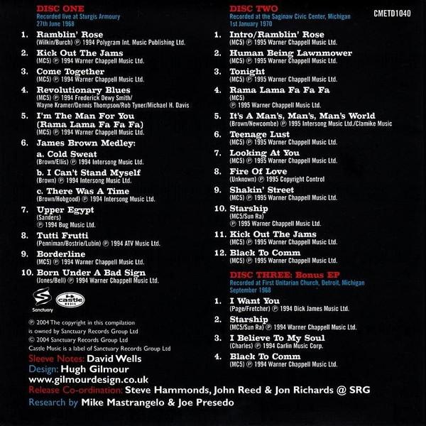 MC5 - Are You Ready To Testify? The Live Bootleg Anthology - Cd Set