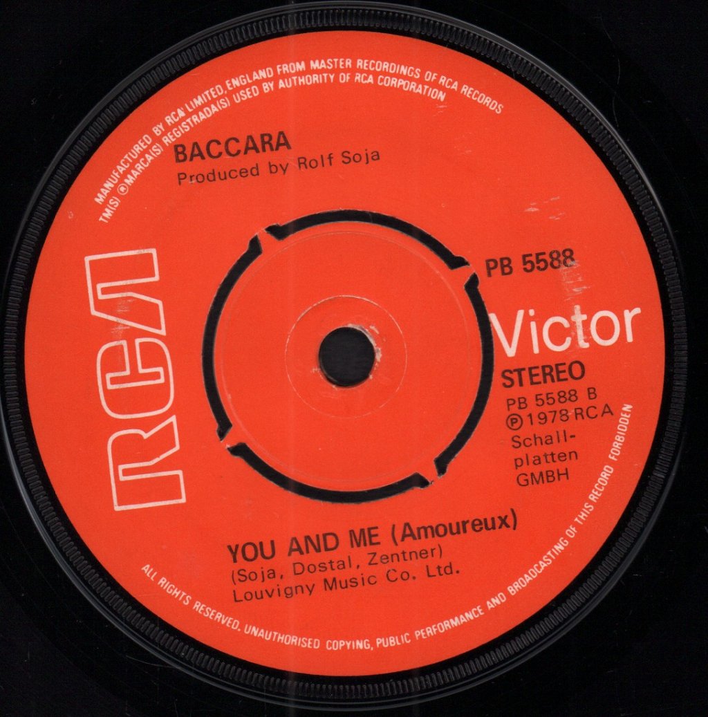 Baccara - Parlez Vous Francais - 7 Inch