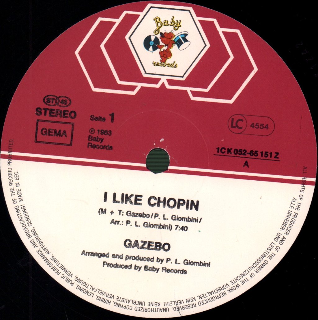 Gazebo - I Like Chopin - 12 Inch
