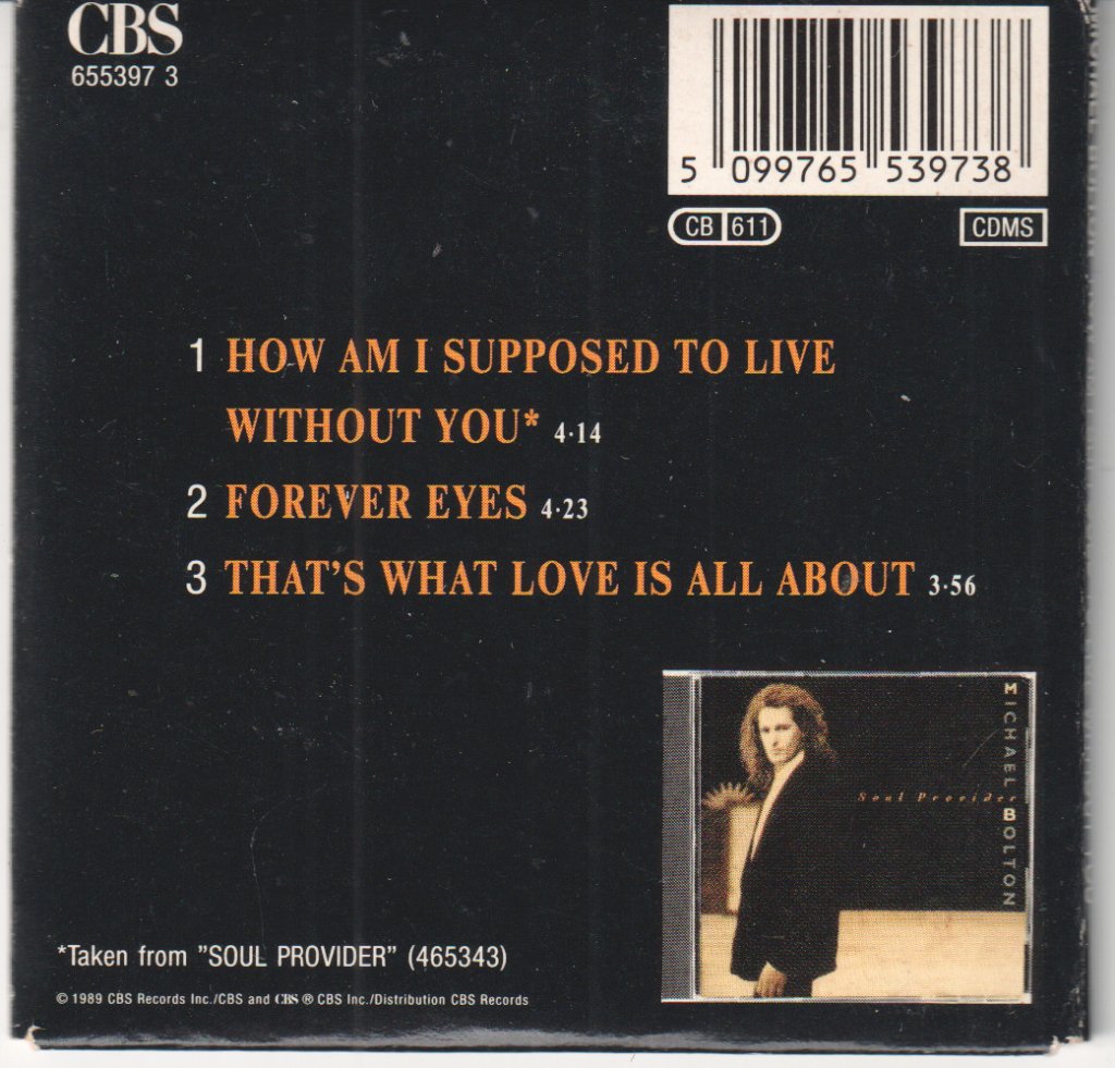 Michael Bolton - How Am I Supposed To Live Without You - Cd