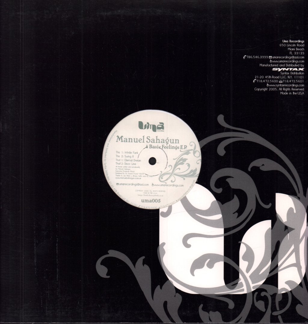 Manuel Sahagun - 4 Basic Feelings E.P. - 12 Inch