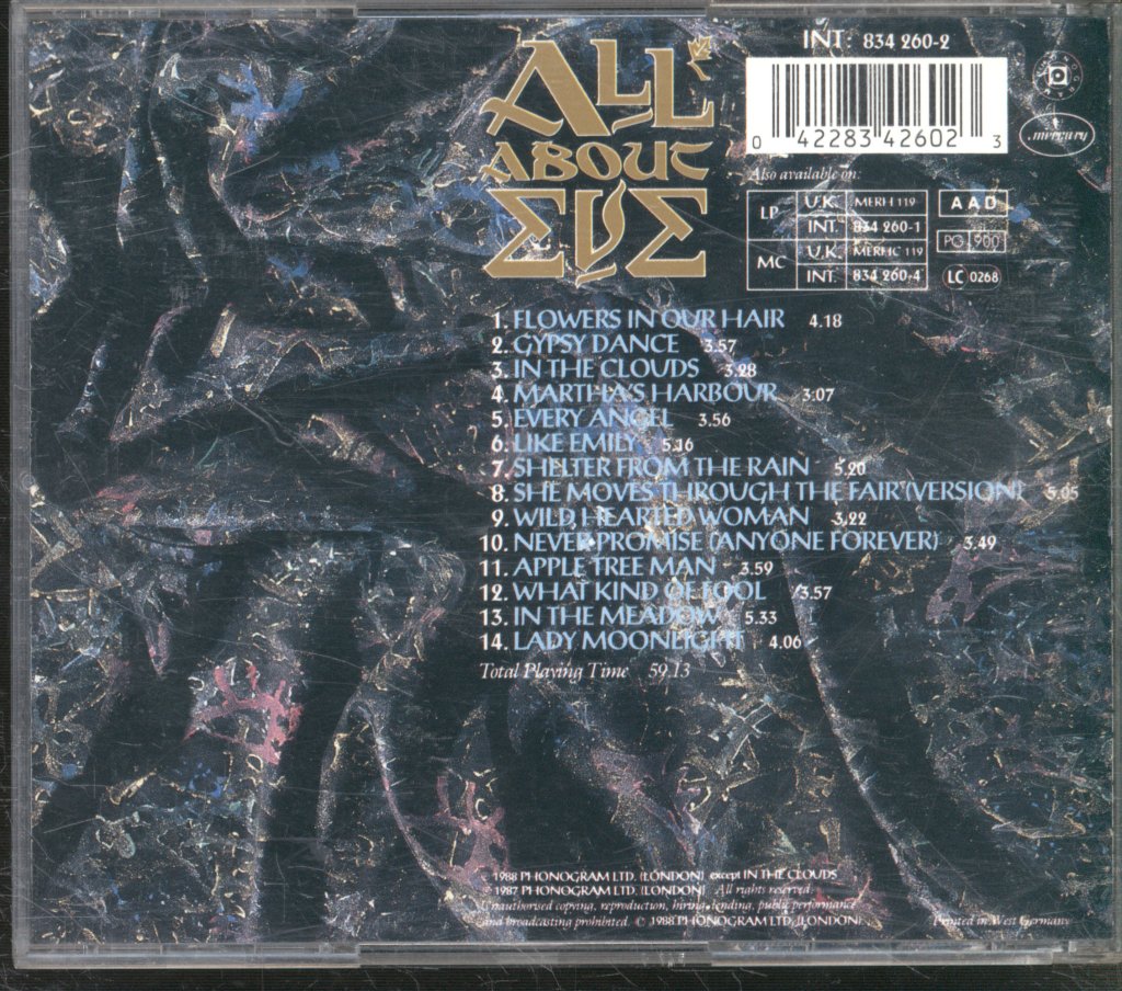 All About Eve - All About Eve - Cd