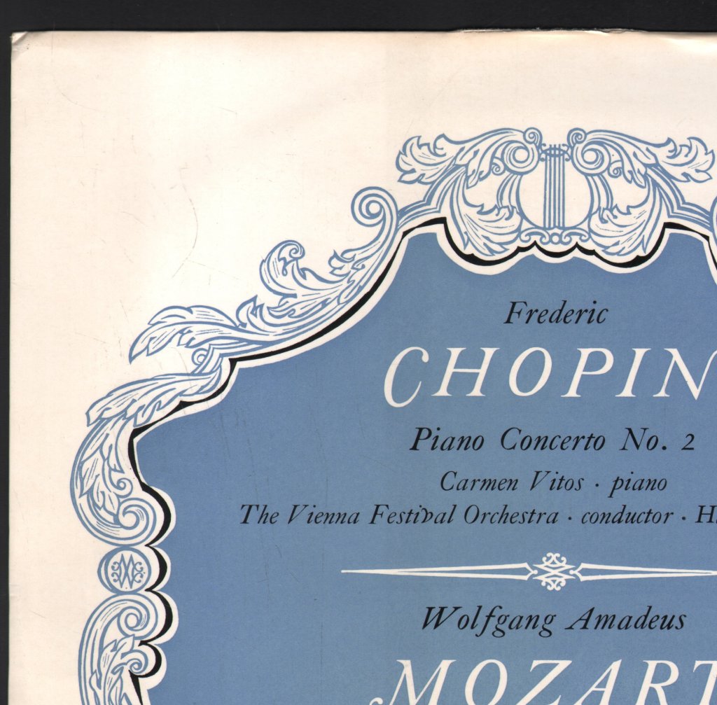 Carmen Vitos / Walter Schneiderhan / Vienna Festival Orchestra - Chopin - Piano Concerto No.2 / Mozart - Sinfonia Concertante For Violin & Viola - Lp