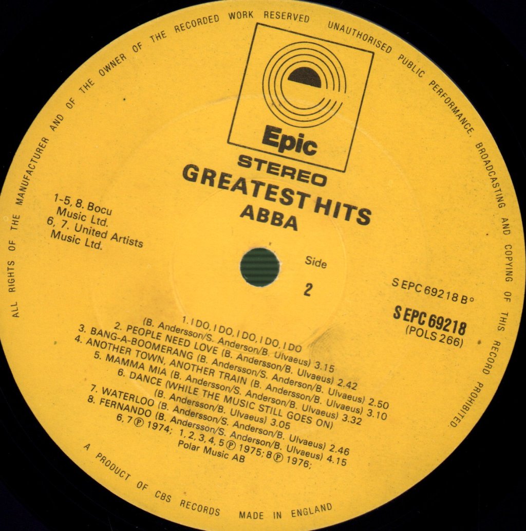 ABBA - Greatest Hits - Lp
