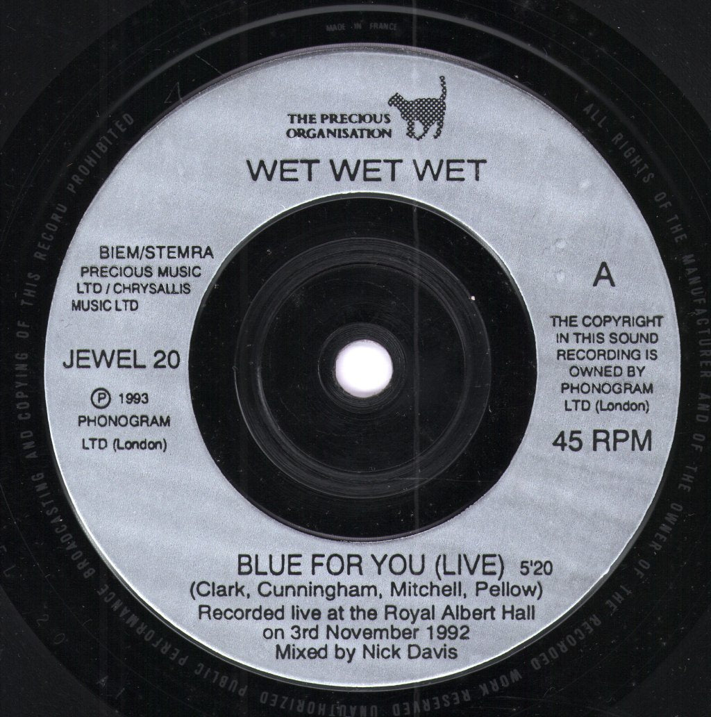 Wet Wet Wet - Blue For You - 7 Inch