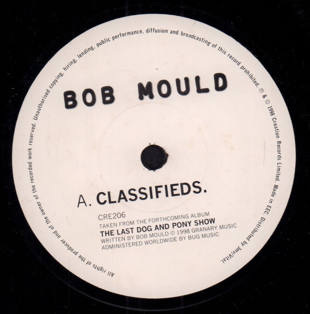 Bob Mould - Classifieds - 7 Inch