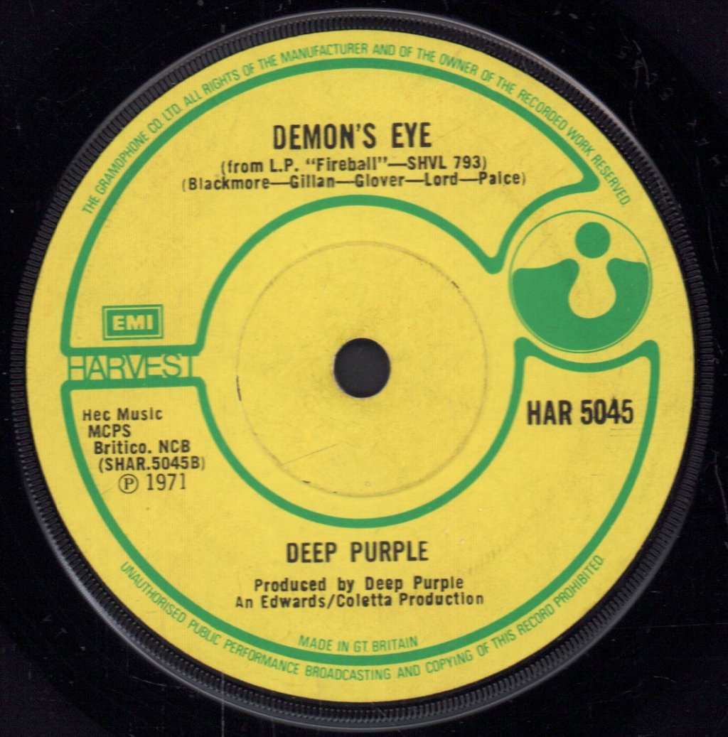 Deep Purple - Fireball - 7 Inch