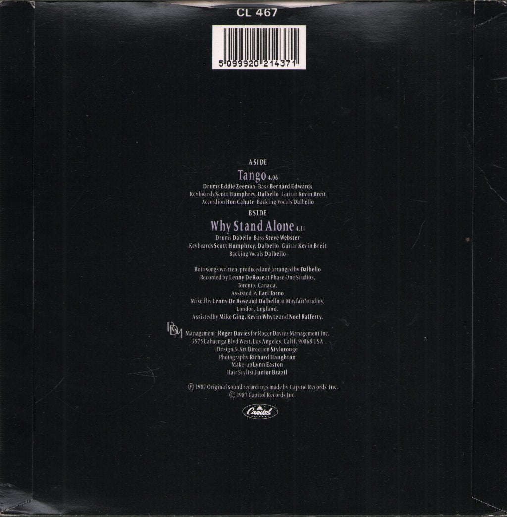 Lisa Dal Bello - Tango - 7 Inch