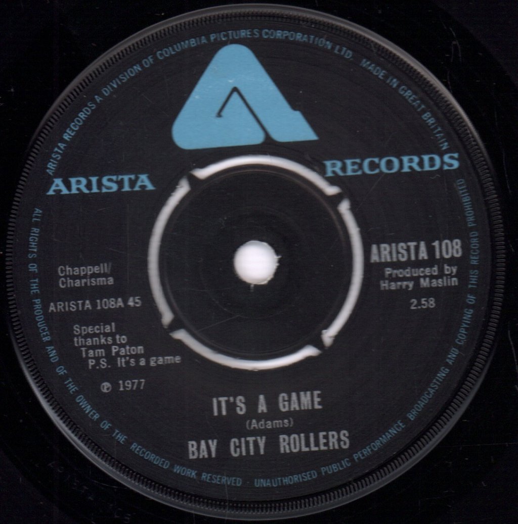 Bay City Rollers - It's A Game - 7 Inch