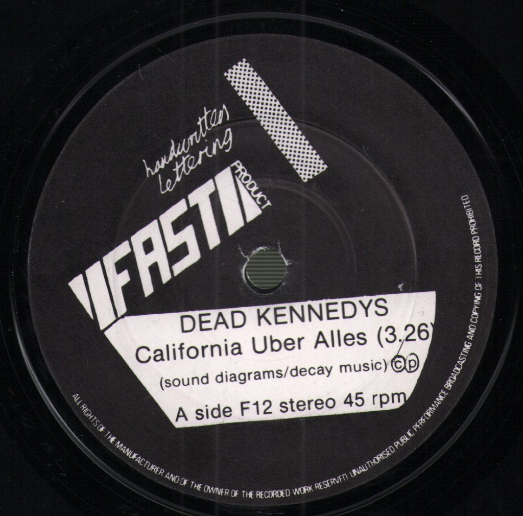 Dead Kennedys - California Über Alles - 7 Inch