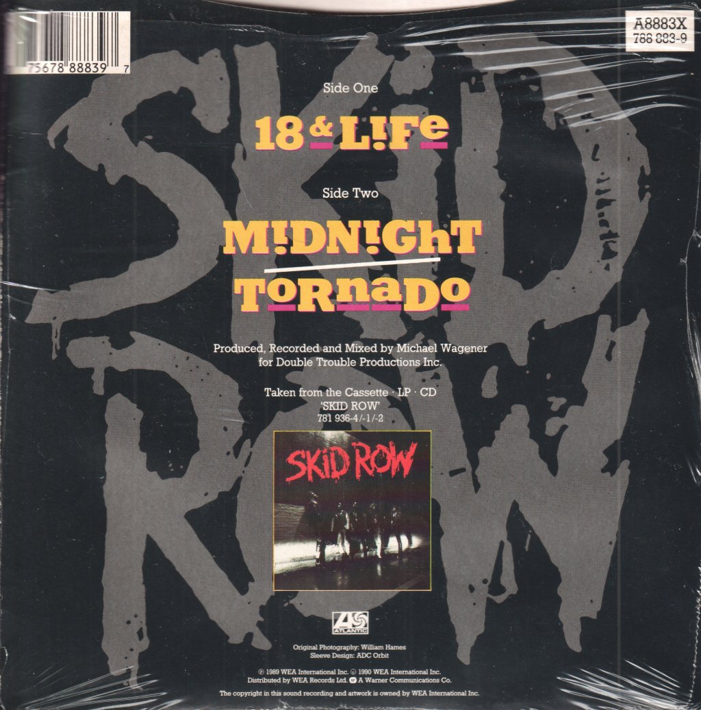 Skid Row - 18 And Life - 7 Inch