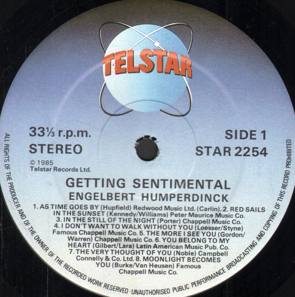 Engelbert Humperdinck - Getting Sentimental - Lp