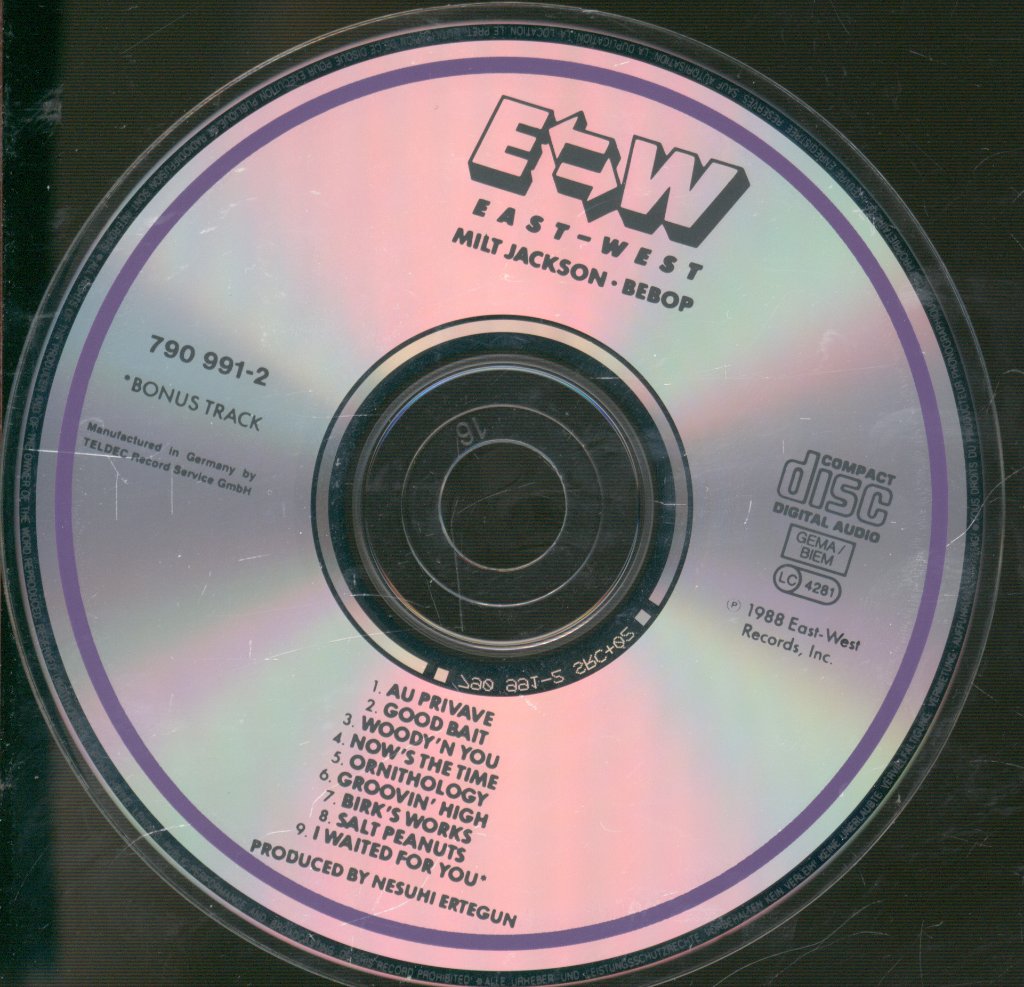 Milt Jackson - Bebop - Cd