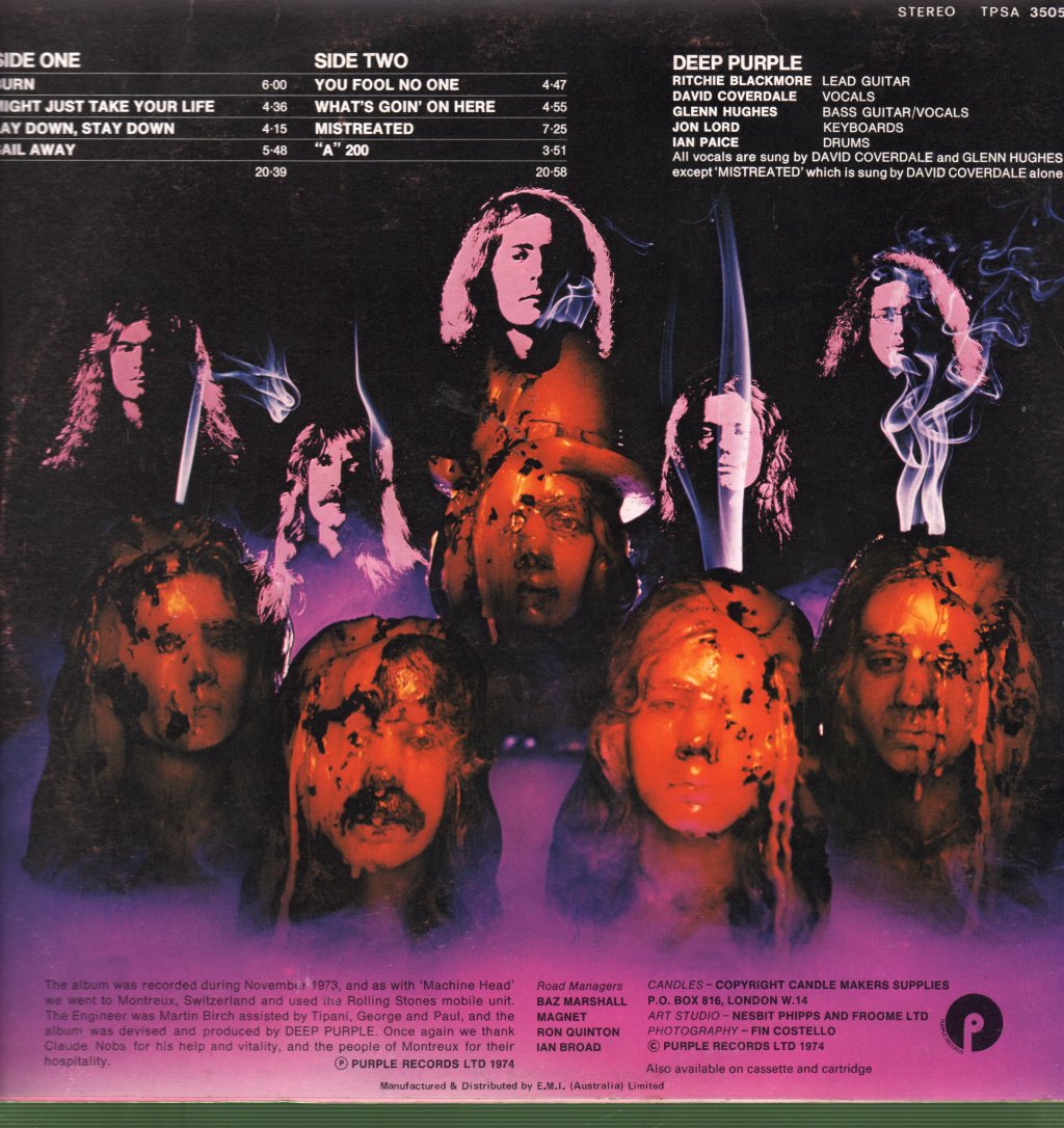 Deep Purple - Burn - Lp