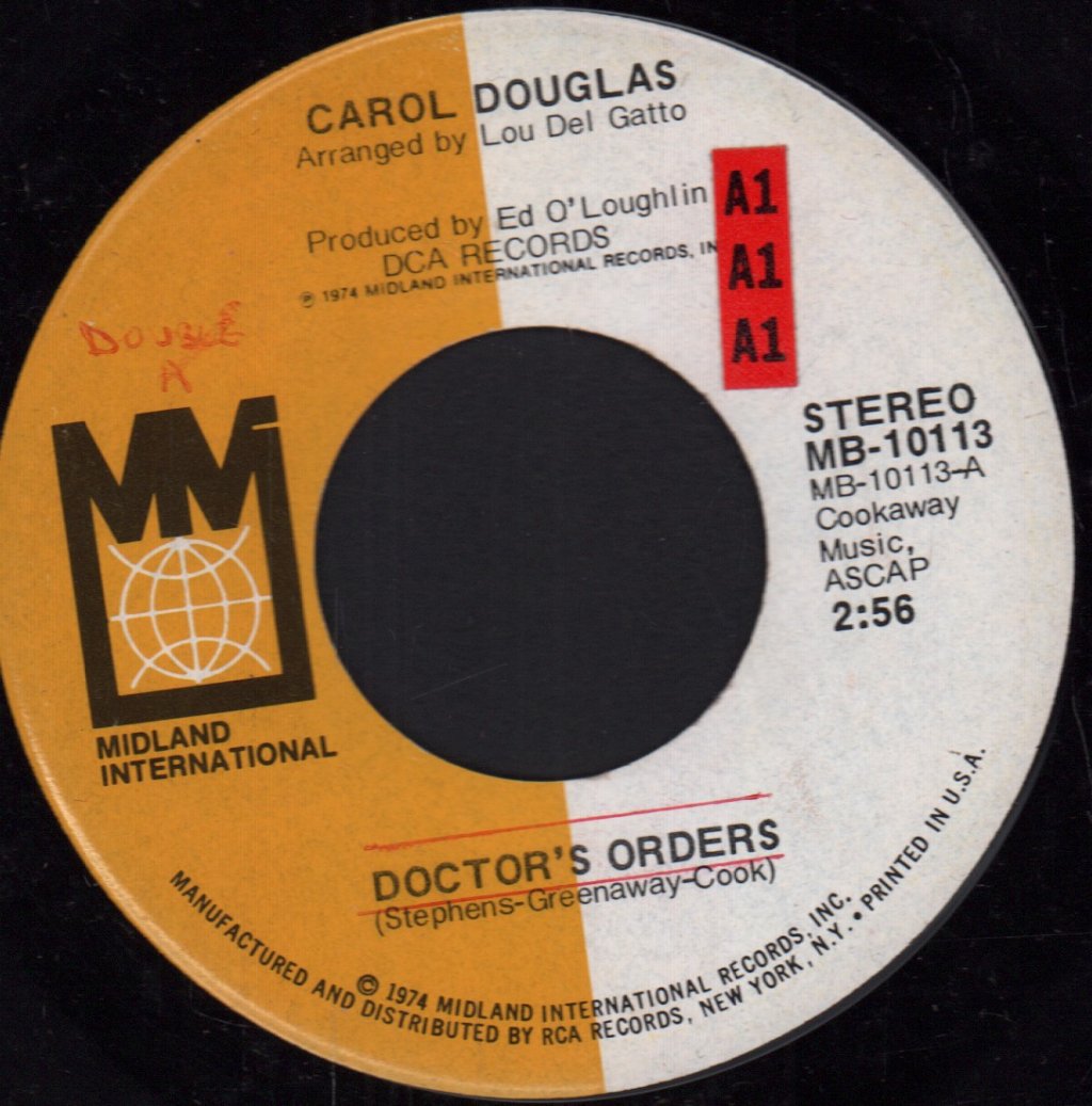 Carol Douglas - Doctor's Orders - 7 Inch