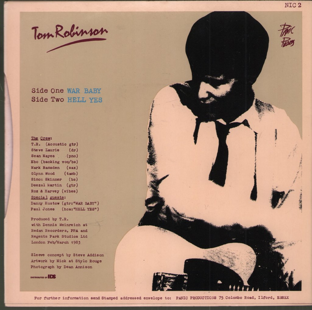Tom Robinson Band - War Baby - 7 Inch