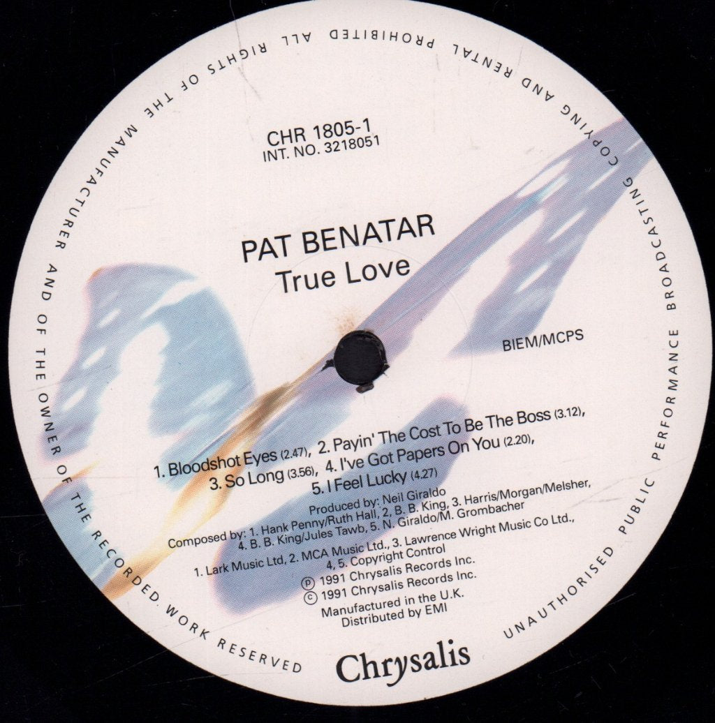 Pat Benatar - True Love - Lp