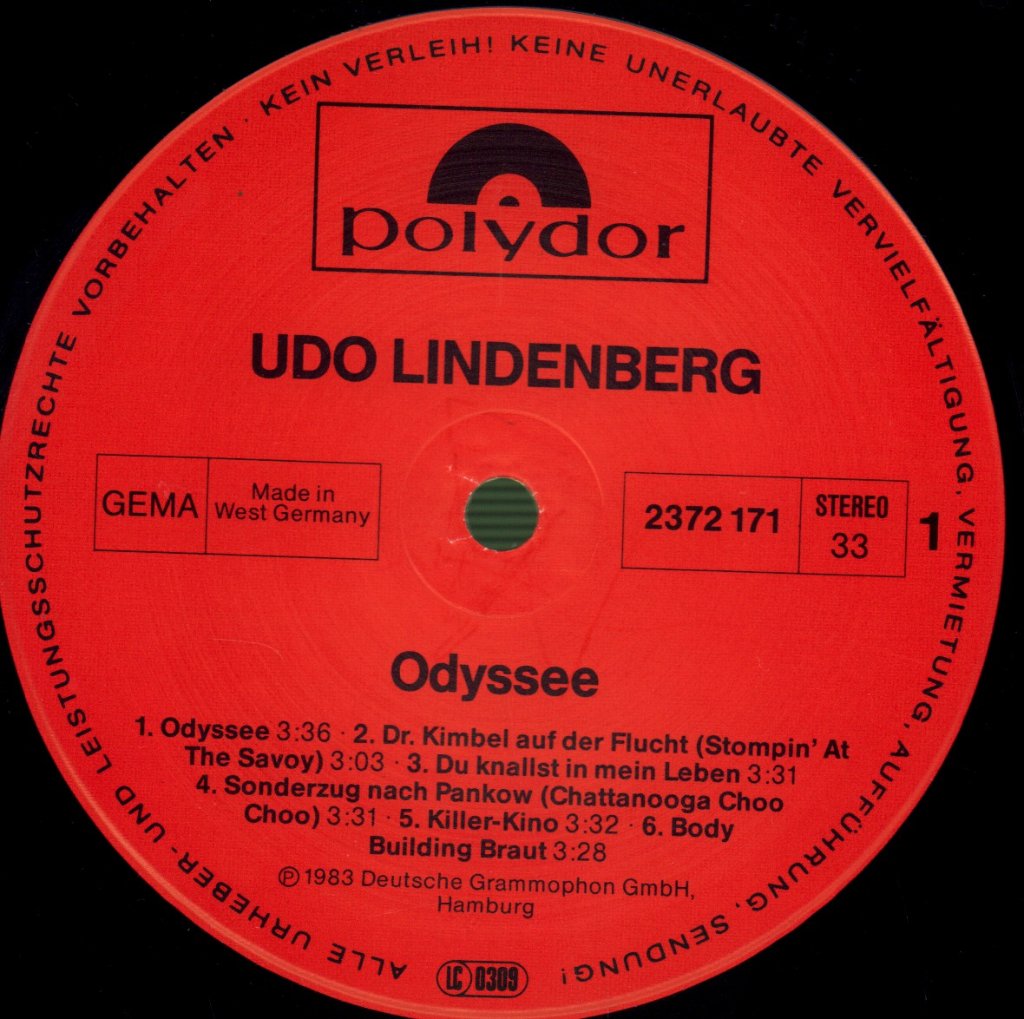 Udo Lindenberg Und Das Panikorchester - Odyssee - Lp