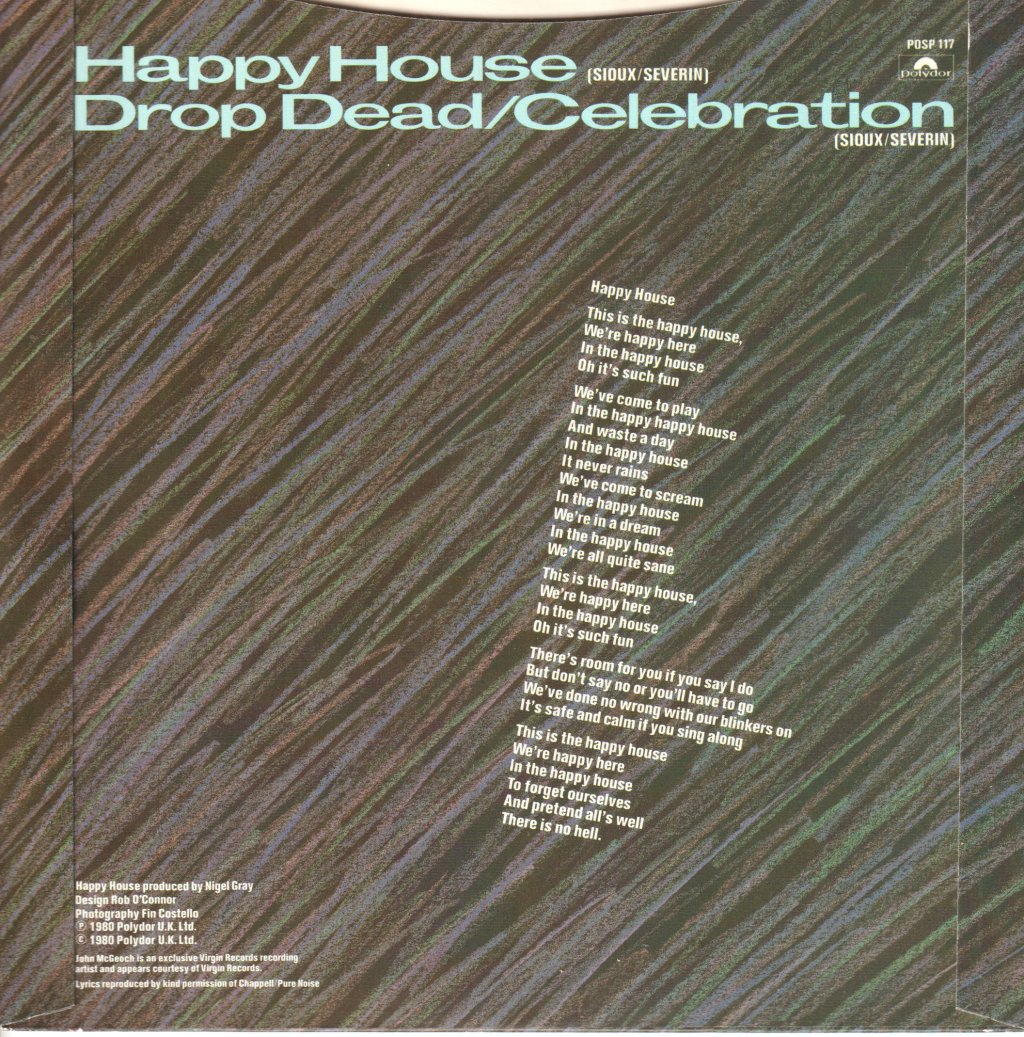 Siouxsie And The Banshees - Happy House - 7 Inch