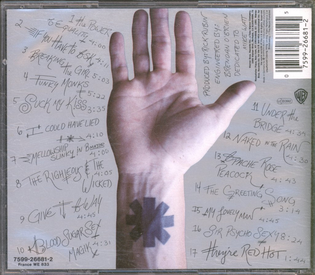 Red Hot Chili Peppers - Blood Sugar Sex Magik - Cd