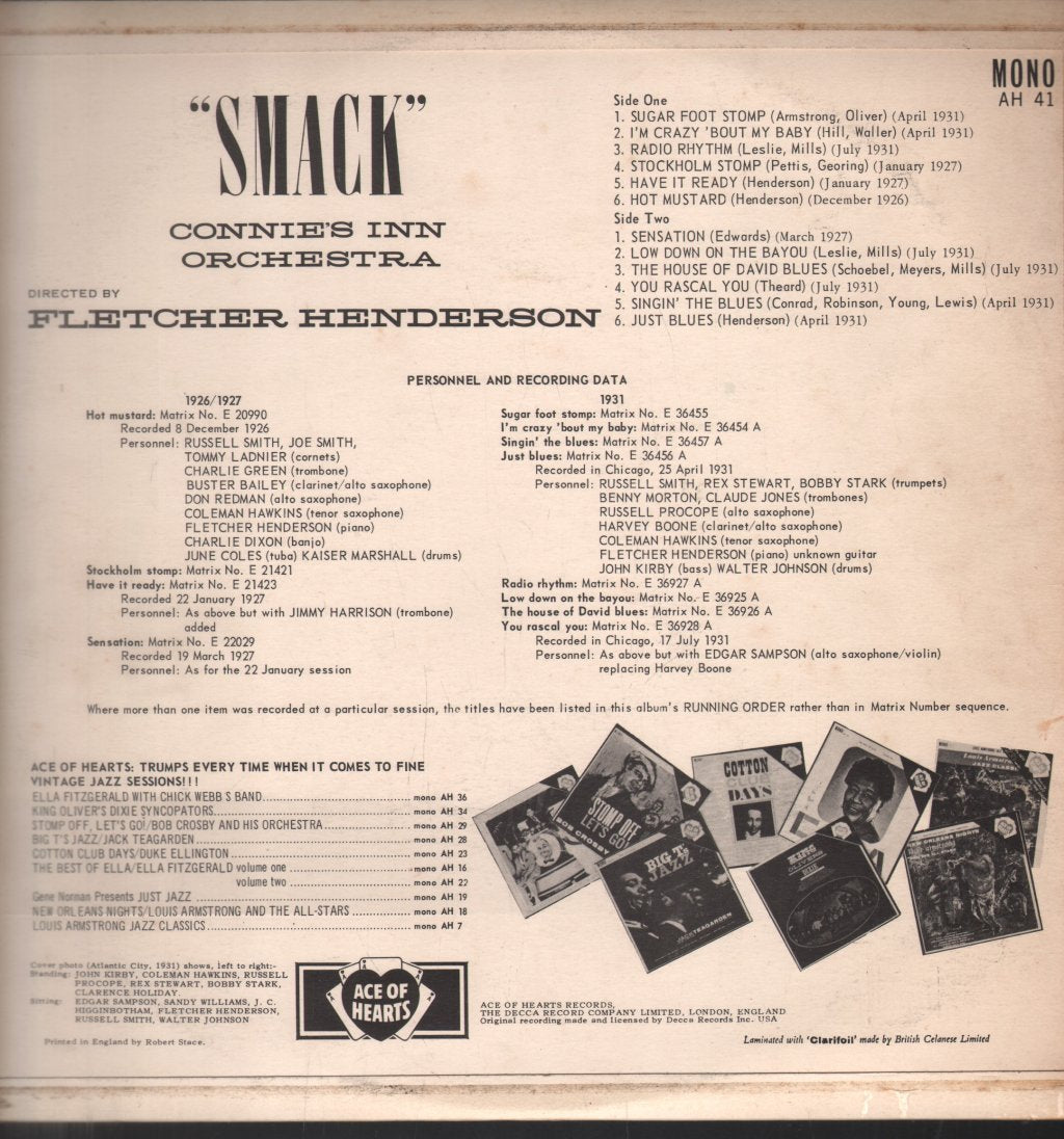 Connie's Inn Orchestra - Smack - Lp