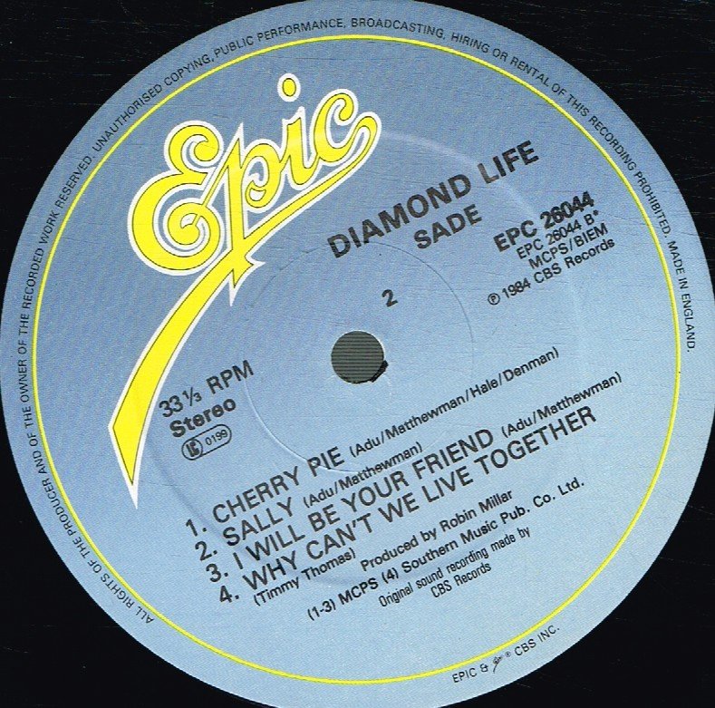 Sade - Diamond Life - Lp