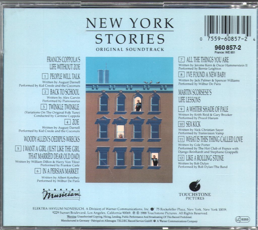 Various Artists - New York Stories: Original Soundtrack - Cd