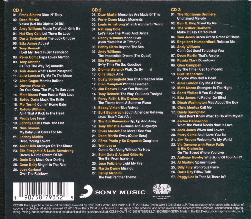 Various Artists - Now That's What I Call Easy - Triple Cd