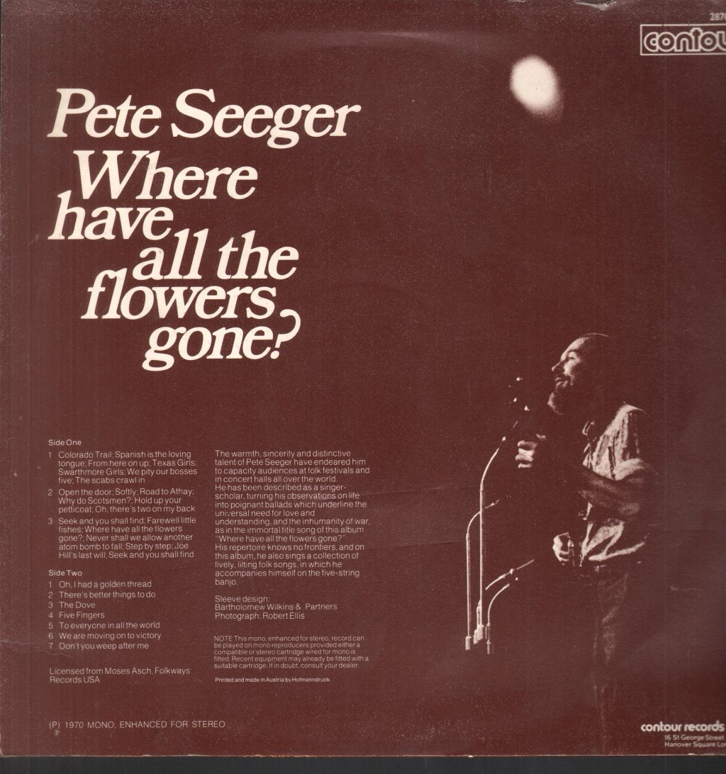 Pete Seeger - Where Have All The Flowers Gone - Lp