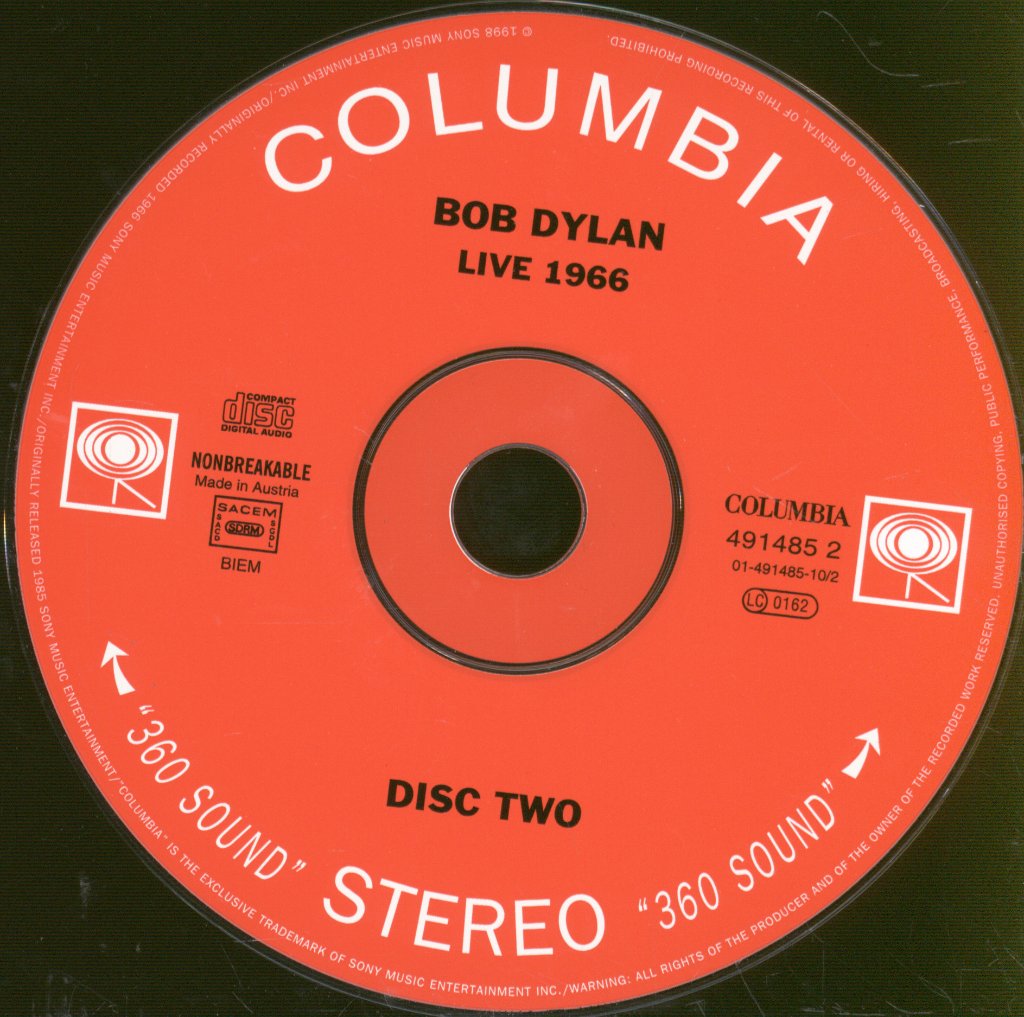 Bob Dylan - Live 1966 - Double Cd